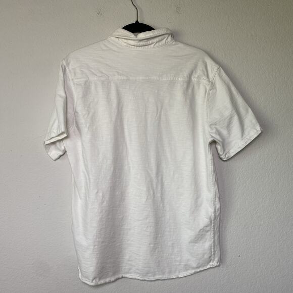 Mens 32 Degrees Cool White Short Sleeve Button Up Size Small 100% Cotton Casual - Picture 2 of 9